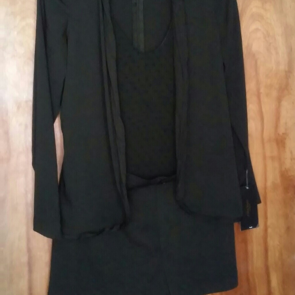 Zara Black Romper size XS NWT
